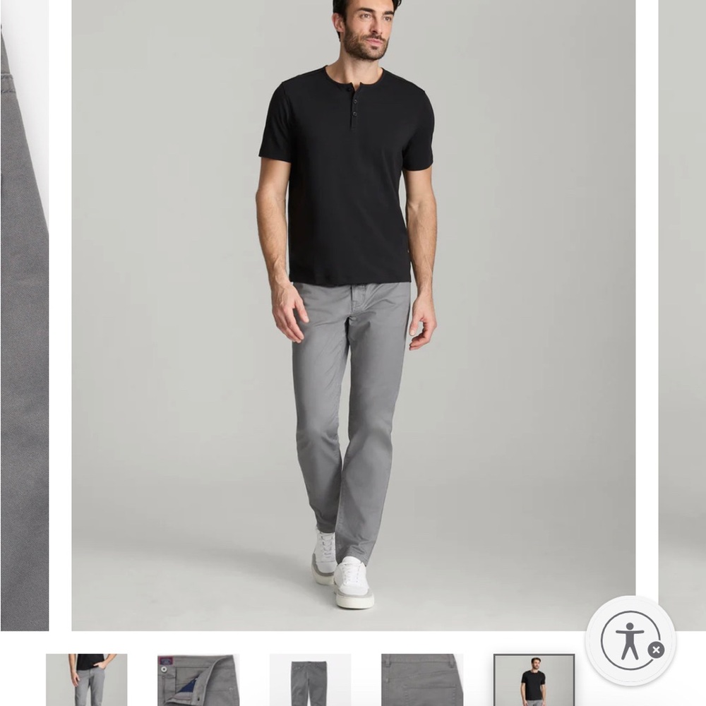 UNTUCKit Gray 5 Pocket Pants 32x32